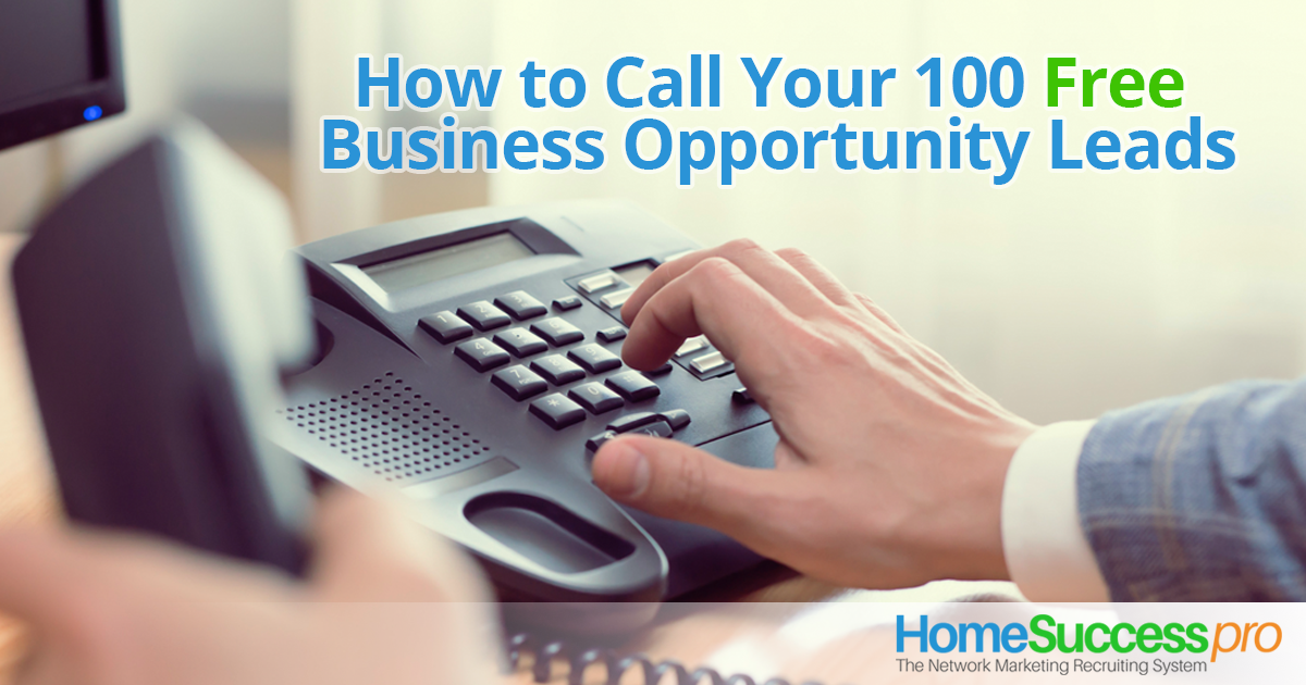 How to Call your 100 free leads